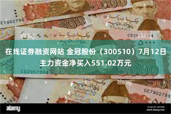 在线证劵融资网站 金冠股份（300510）7月12日主力资金