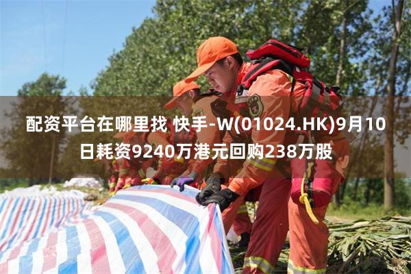 配资平台在哪里找 快手-W(01024.HK)9月10日耗资