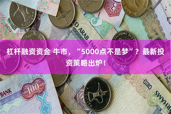 杠杆融资资金 牛市，“5000点不是梦”？最新投资策略出炉！