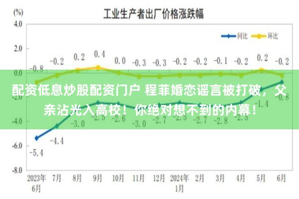 配资低息炒股配资门户 程菲婚恋谣言被打破，父亲沾光入高校！你